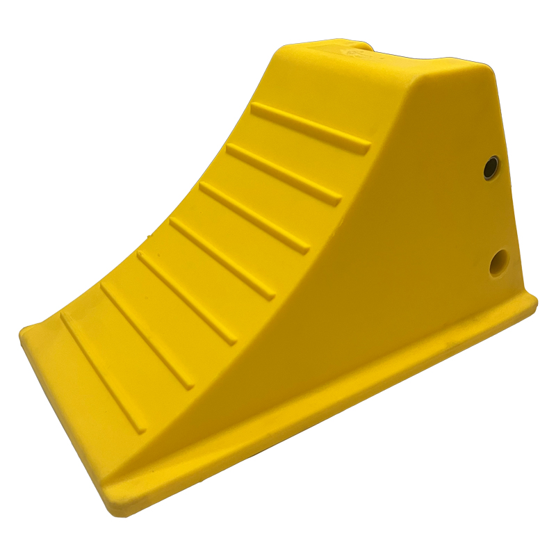 Heavy Duty PU Wheel Chock-001-Aluminum base
